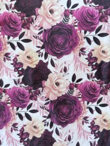 Blumen Burgunder